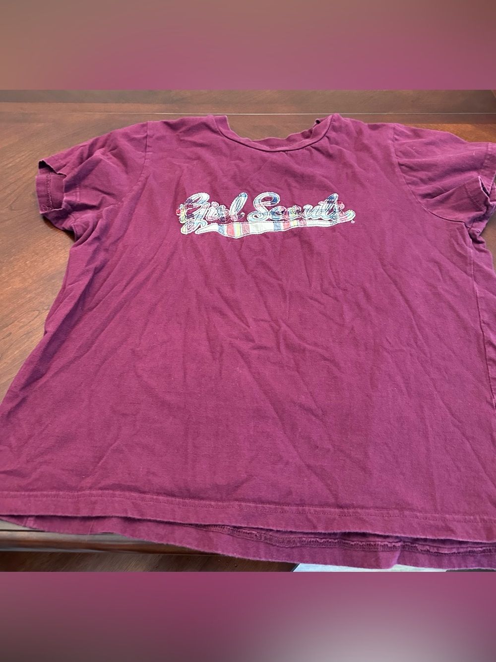 Girl Scouts Embroidered Script Graphic T-Shirt